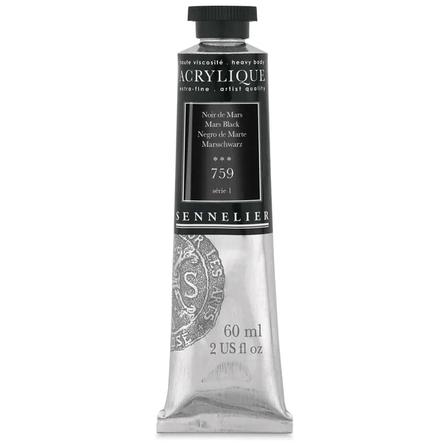sennelier-acrylique-60-ml-noir-de-mars-759-s-rie-1 image 1