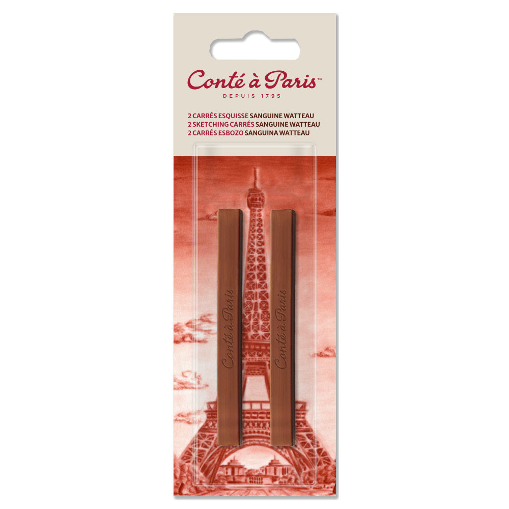 cont-paris-lot-de-2-carr-s-esquisse-sanguine-watteau image 1