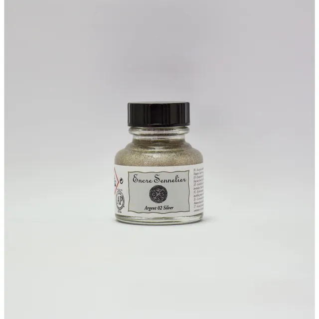 sennelier-encre-aquarelle-30ml-argent-02 image 1