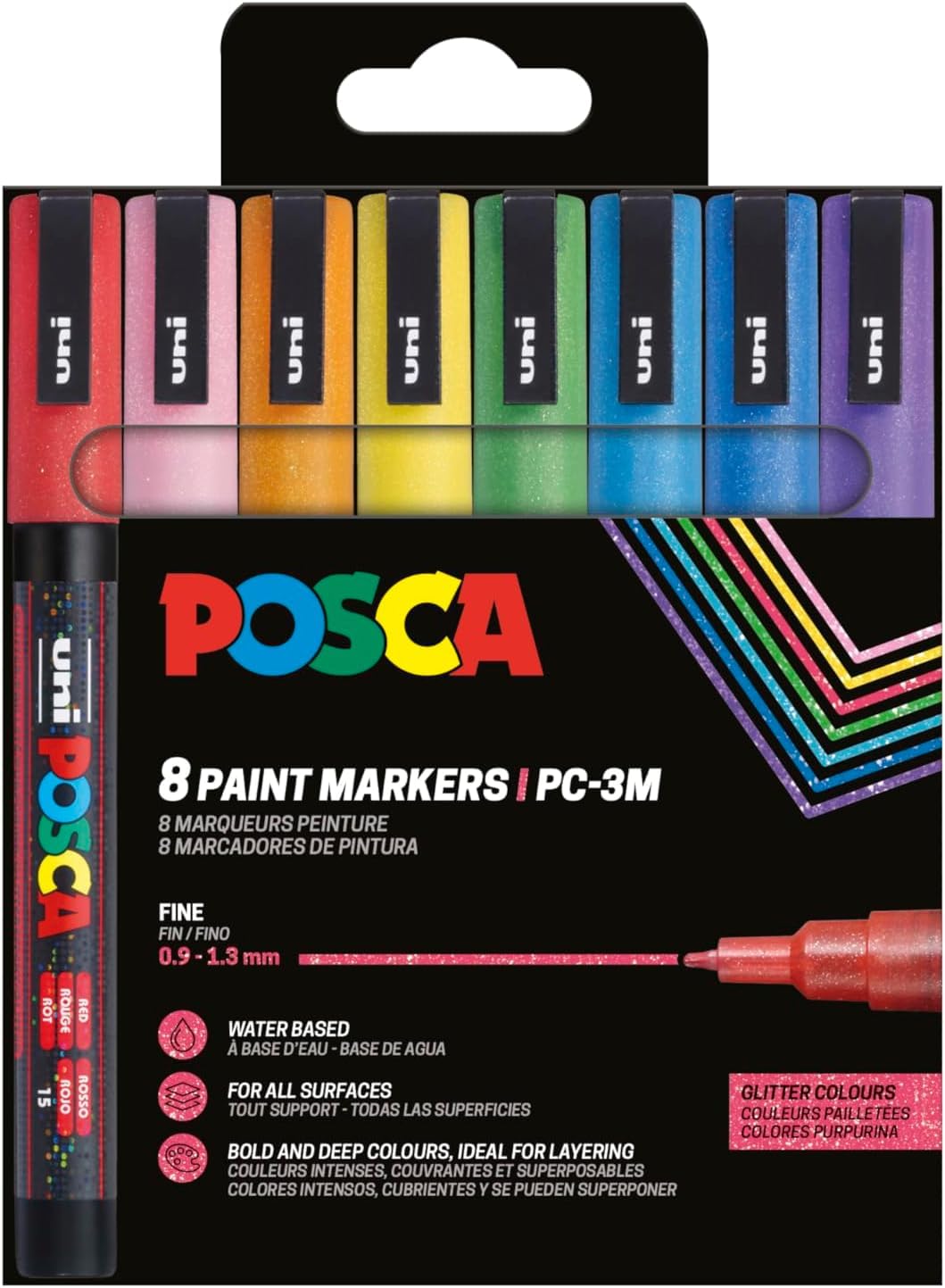 posca-pc3m-8-marqueurs-peinture-fins-set-doux image 4