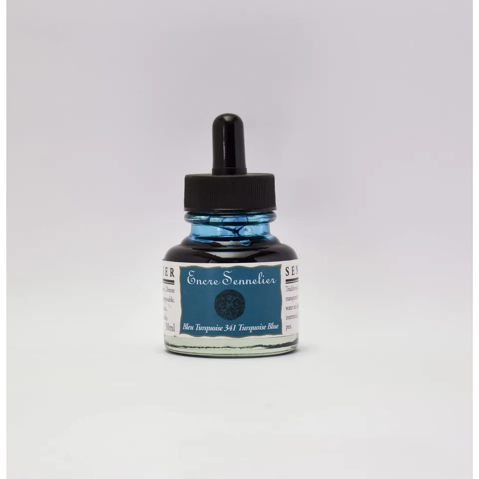 sennelier-encre-dessiner-30ml-bleu-turquoise-341 image 1
