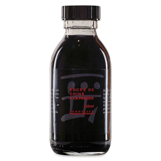 sennelier-encre-de-chine-la-pagode-125-ml-noir image 1
