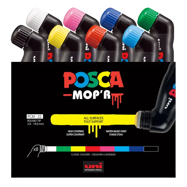 posca-mop-r-pcm-22-8-marqueurs-peinture-xxl-assortis image 1