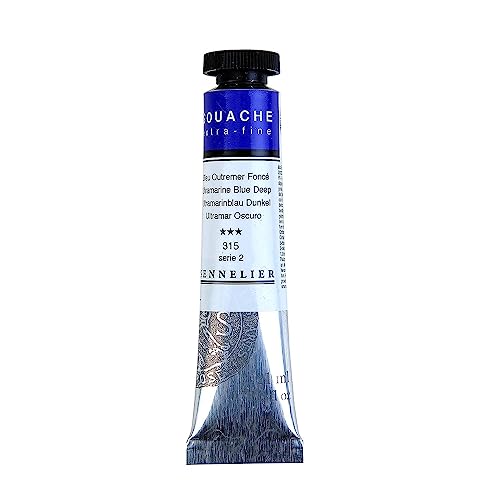 sennelier-gouache-21-ml-s-rie-2-bleu-outremer-profond image 3