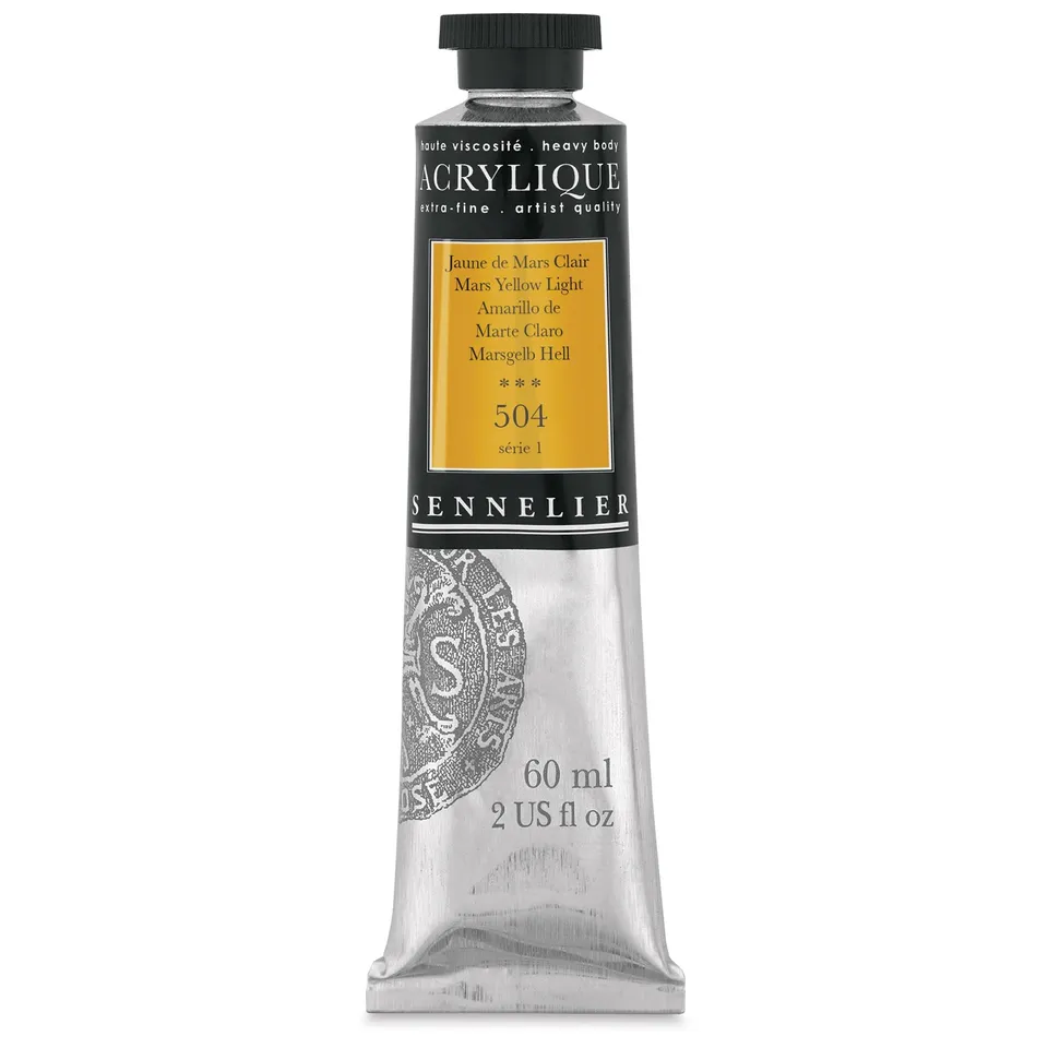 sennelier-extra-fine-acrylique-artist-60-ml-jaune-mars-clair-504 image 1