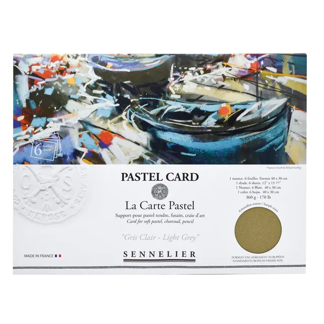 sennelier-la-carte-pastel-40-x-27-9-cm-pochette-6-feuilles-gris-clair image 1