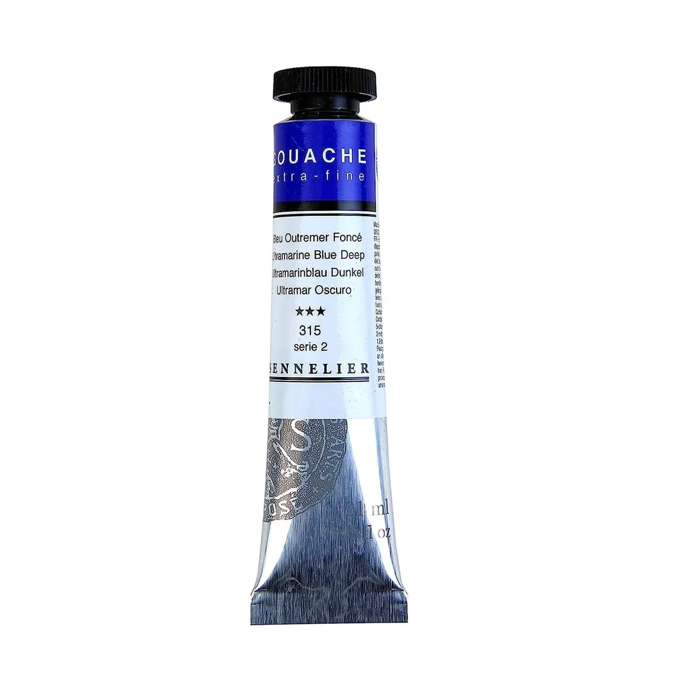sennelier-gouache-21-ml-s-rie-2-bleu-outremer-profond image 1