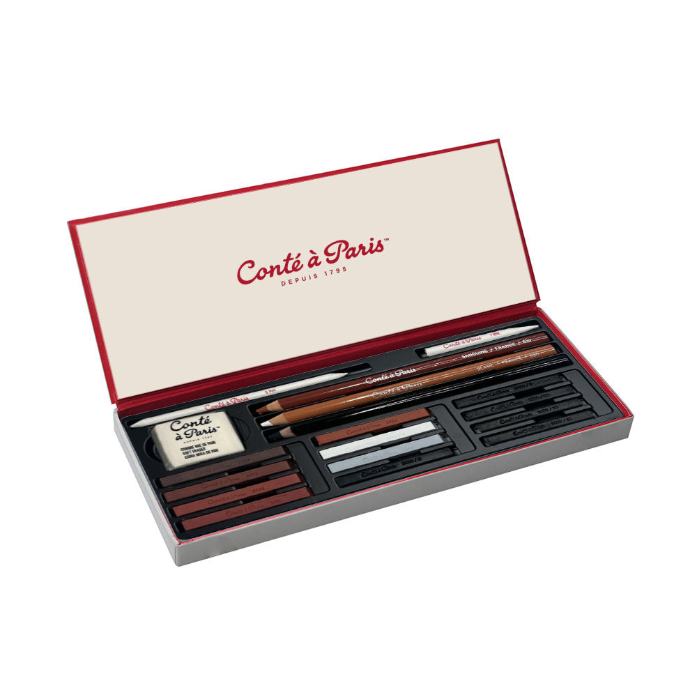 cont-paris-coffret-esquisse-12-carr-s-3-crayons-et-accessoires image 1