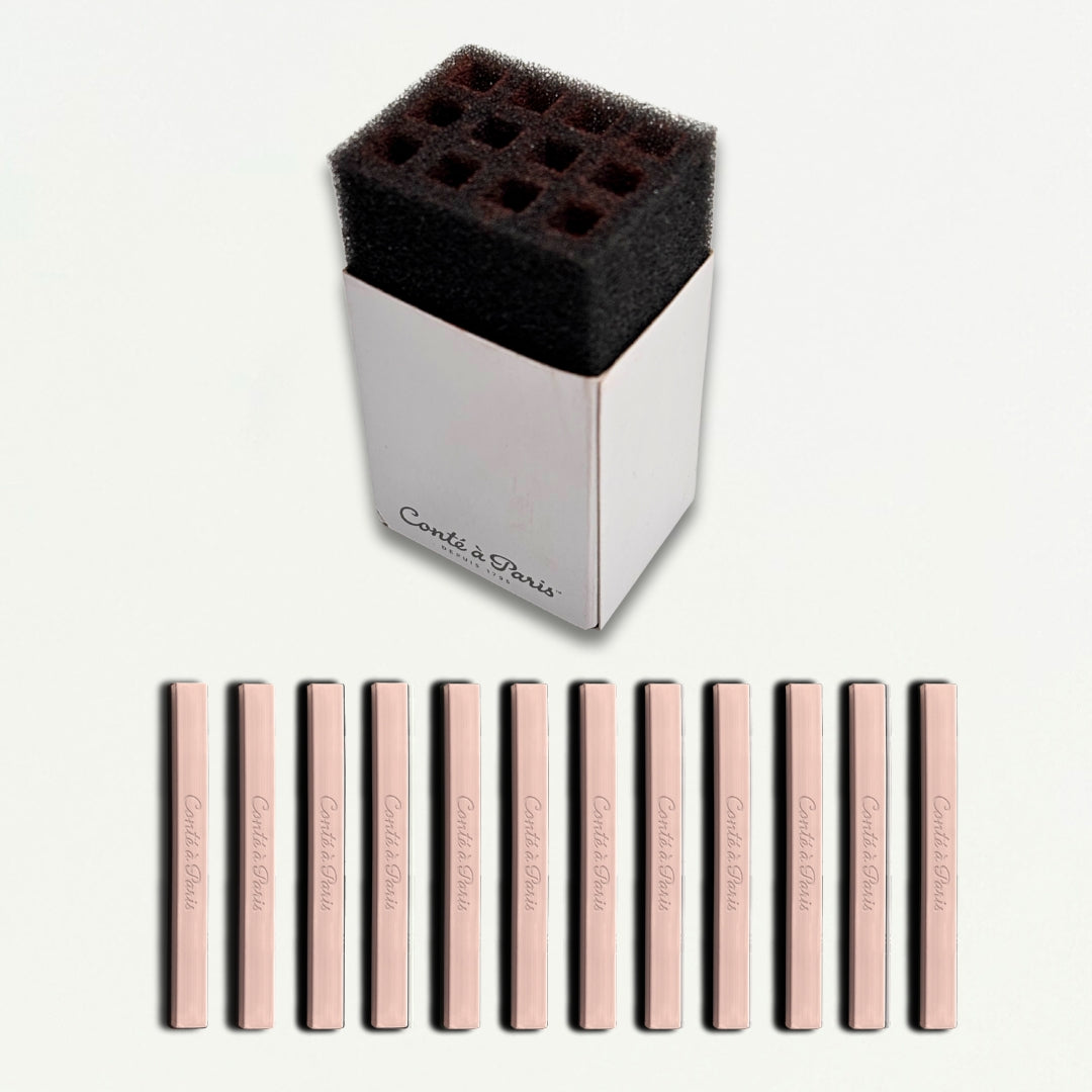 cont-paris-lot-de-12-carr-s-esquisse-rose-portrait image 3