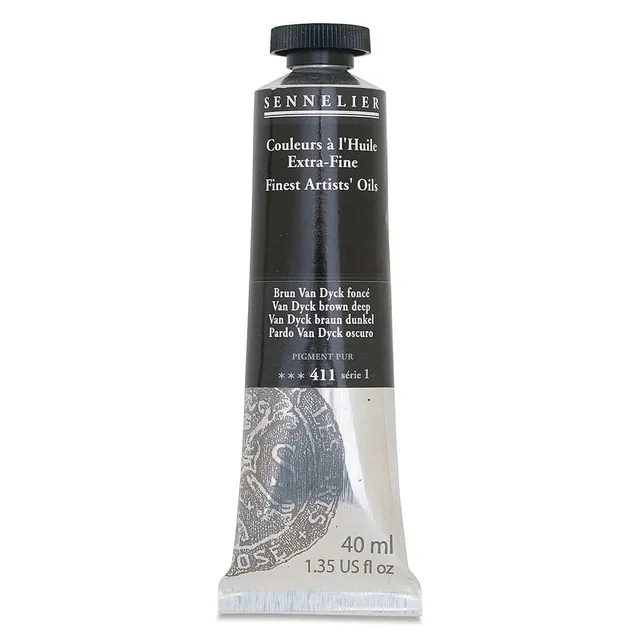 sennelier-huile-extra-fine-40-ml-s1-brun-van-dyck-profond image 1