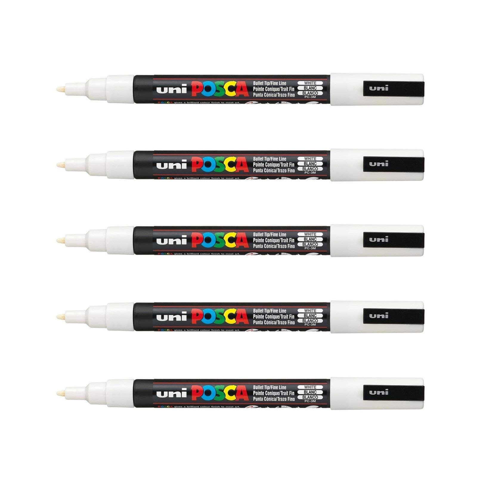 posca-pc-8k-lot-de-3-marqueurs-peinture-8-mm-blanc image 5