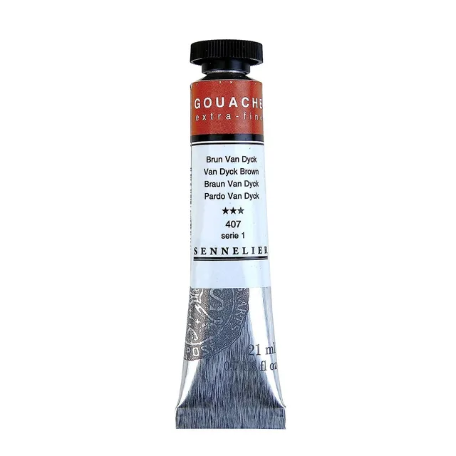 sennelier-gouache-21-ml-s-rie-1-brun-van-dyck image 1