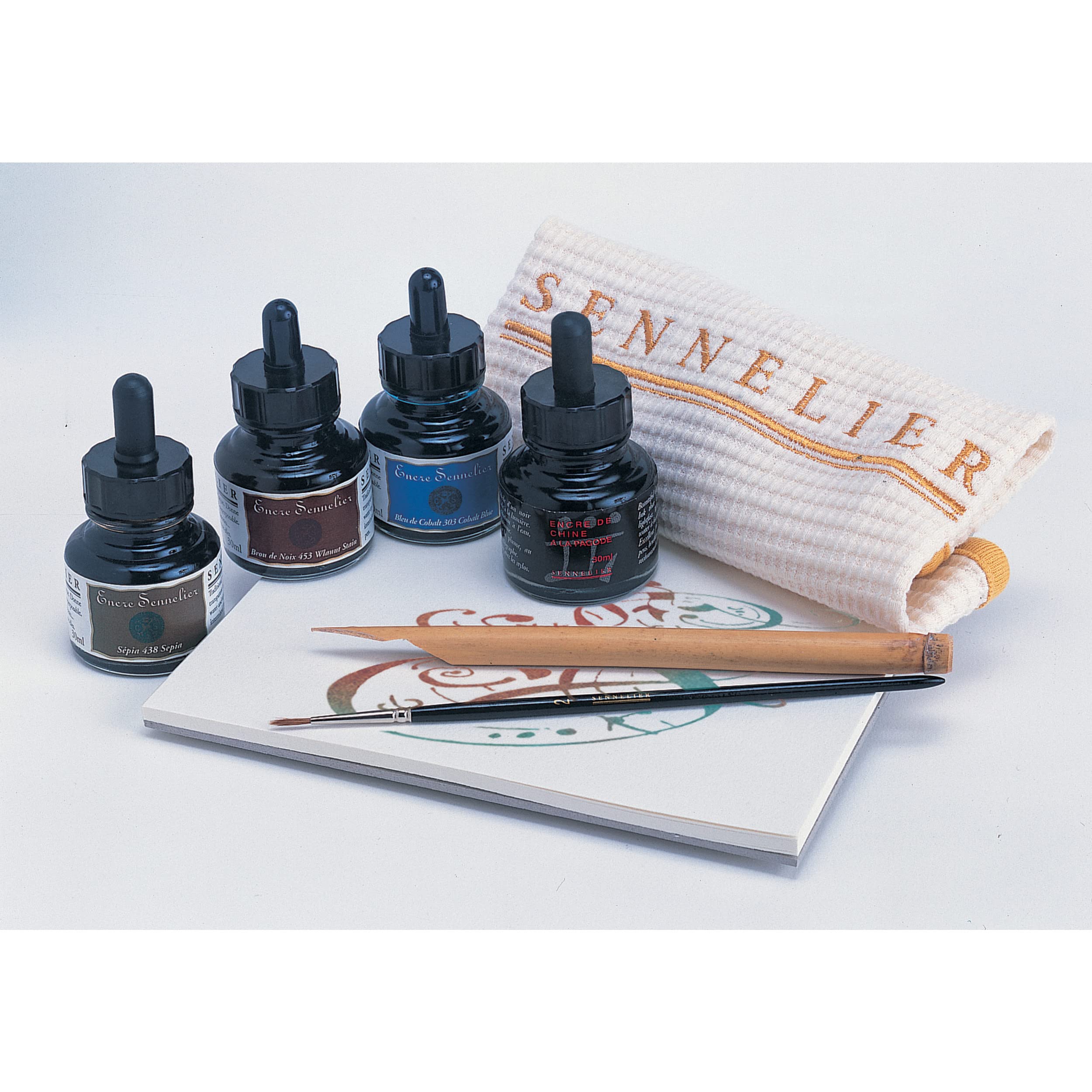 sennelier-encre-aquarelle-30ml-argent-02 image 2