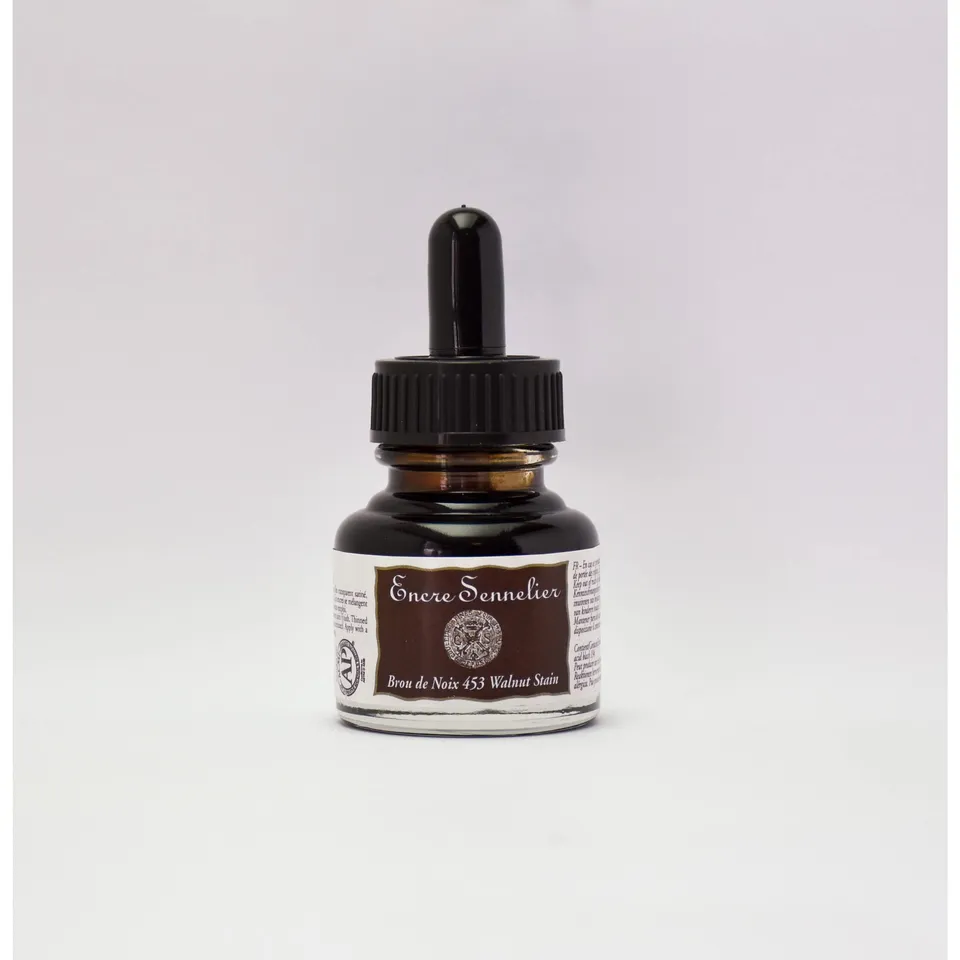 sennelier-encre-de-chine-brou-de-noix-30ml-la-pagode image 1