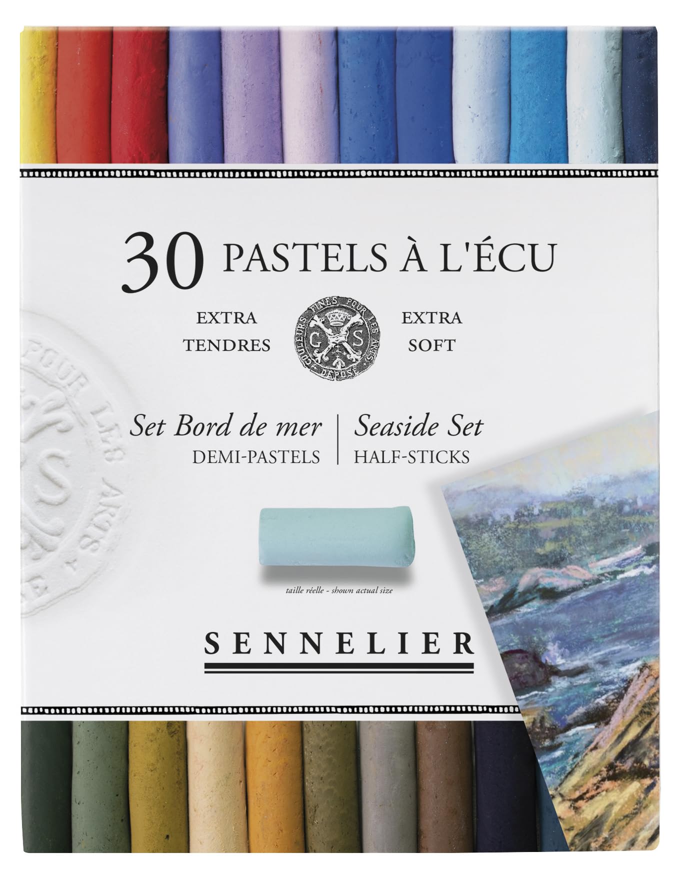 sennelier-pastels-l-cu-coffret-30-demi-b-tons-collection-bord-de-mer image 1