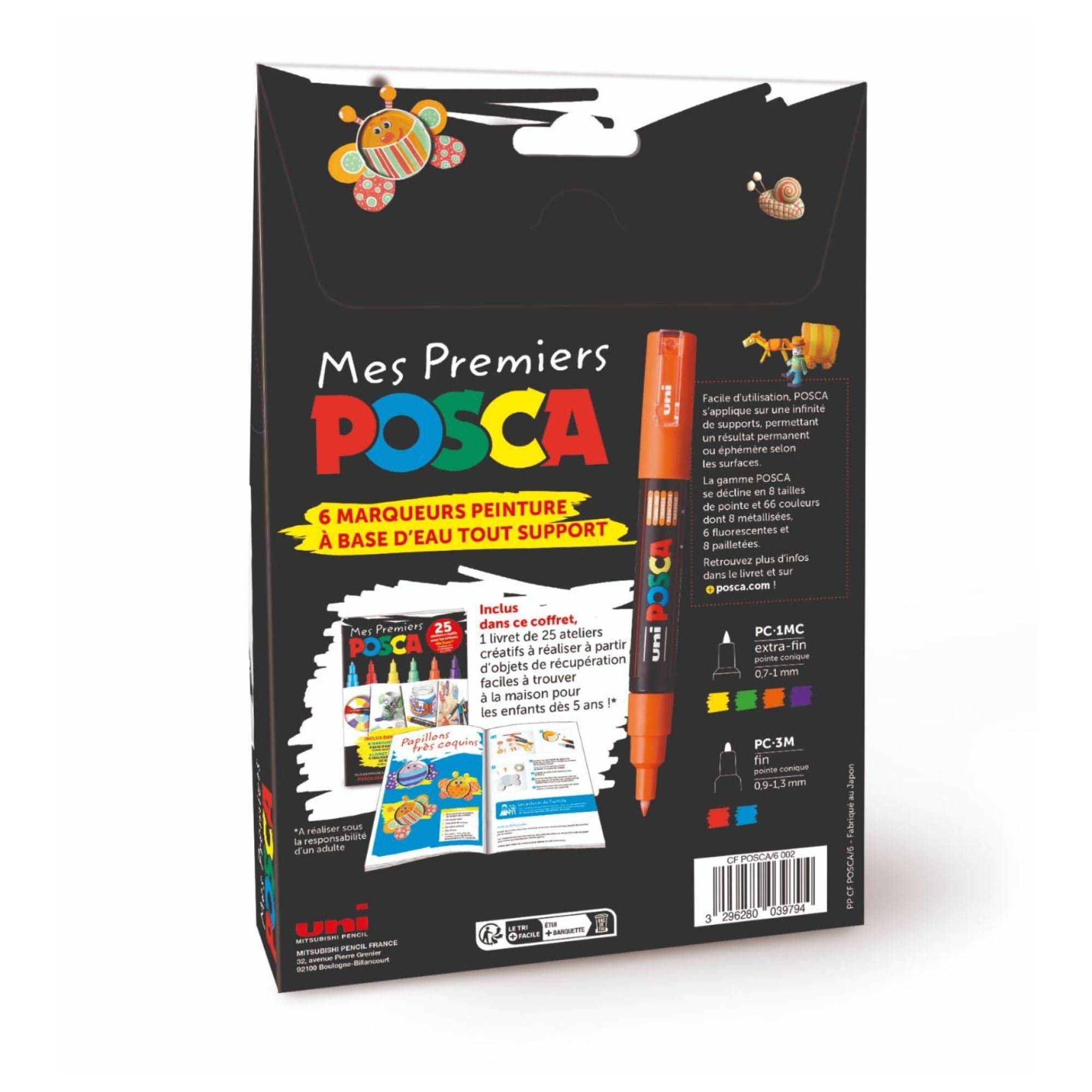 posca-coffret-mes-premiers-6-marqueurs-peinture-25-ateliers image 2