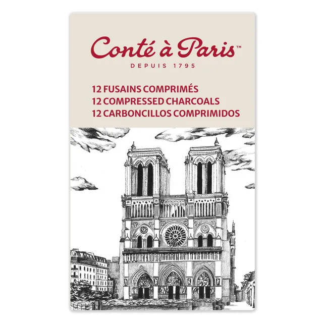 cont-paris-fusain-comprim-assortiment-de-12 image 1