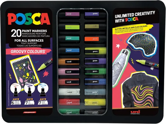 posca-groovy-colours-tui-20-marqueurs-pc-3m image 1
