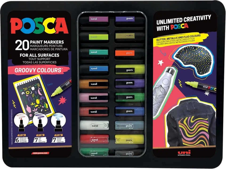 posca-groovy-colours-tui-20-marqueurs-pc-3m image 1