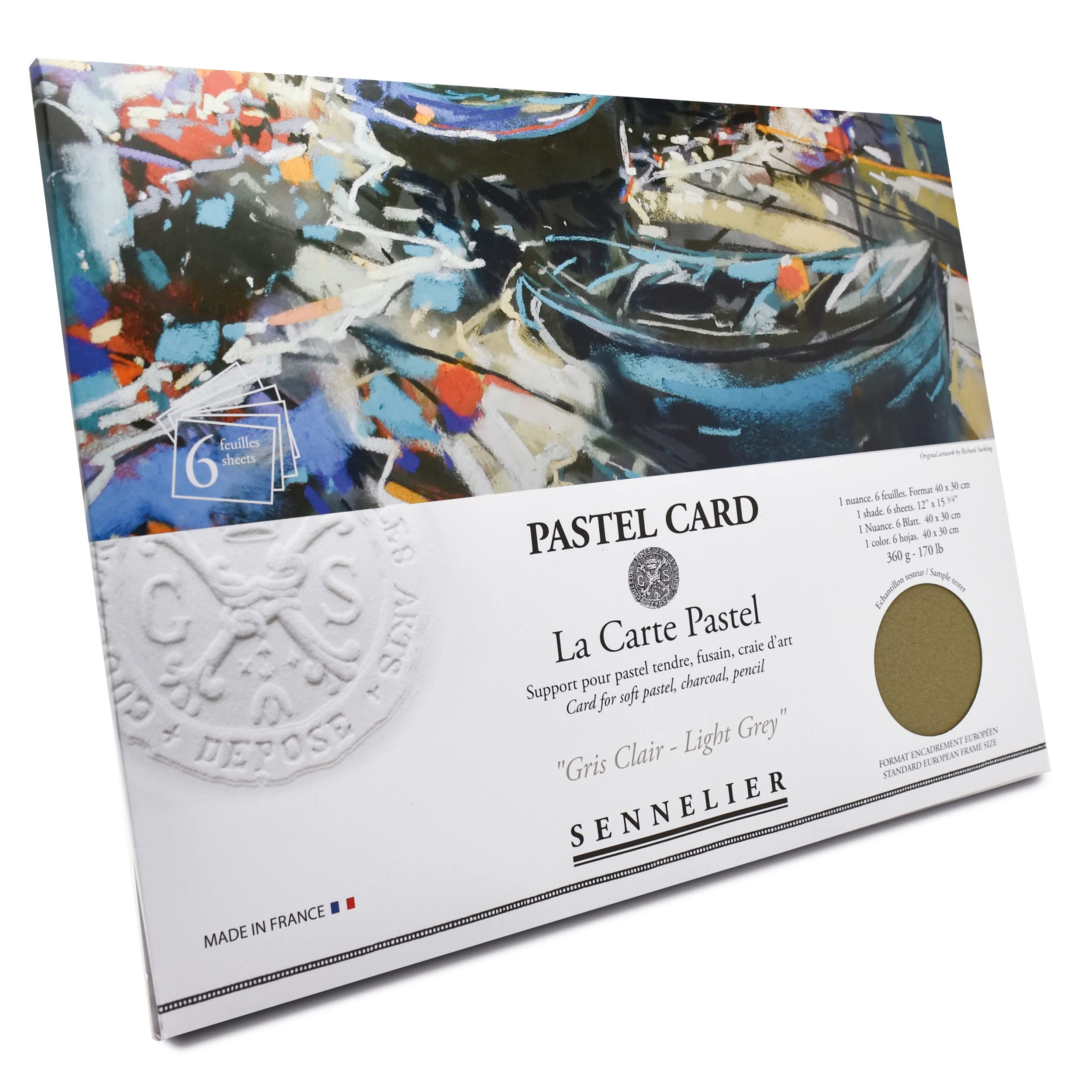 sennelier-la-carte-pastel-40-x-27-9-cm-pochette-6-feuilles-gris-clair image 2
